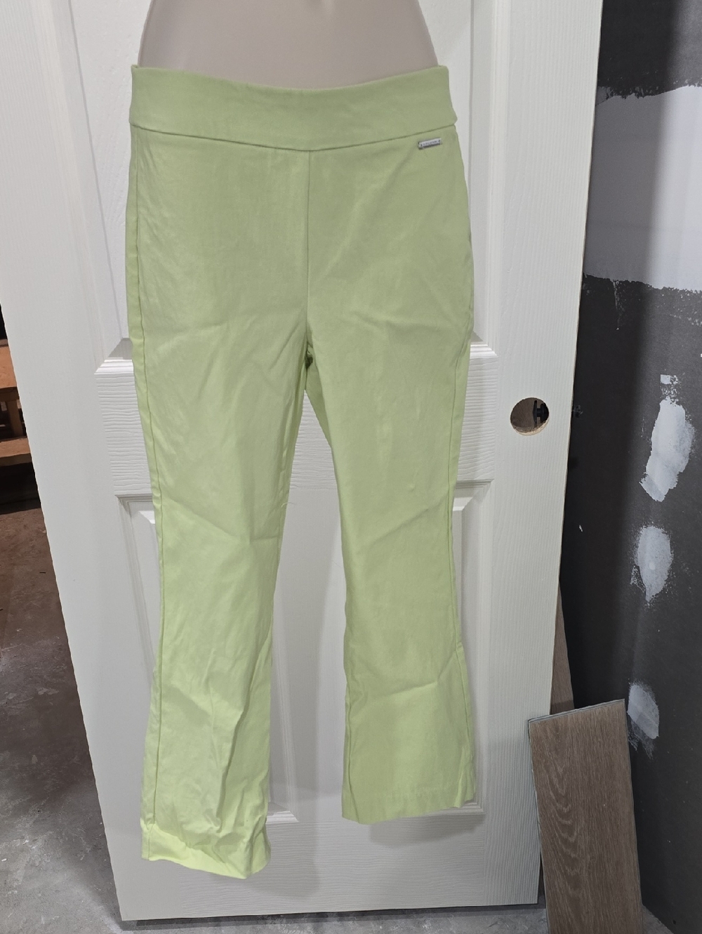 Tahari Lime Green Stretch Waist Pants